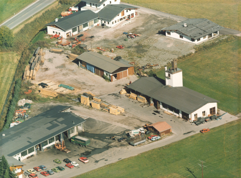 Firmengelände 1980 - Ansicht von oben
