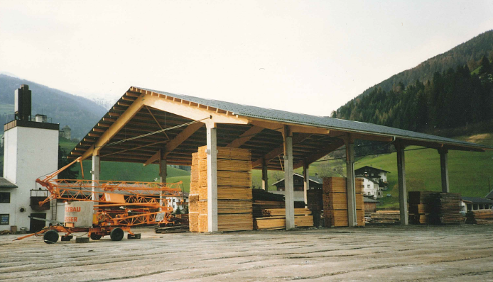 Abbundhalle 1991 - Außenansicht