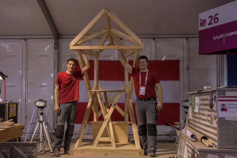 Michael Mühlmann bei den WorldSkills in Abu Dhabi